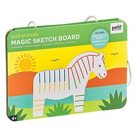 Petit Collage Magnetic drawing board wild animals