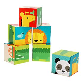 Petit Collage Wild Animals Blocks, Petit Collage