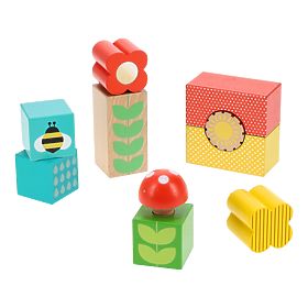 Petit Collage Wooden Blocks Garden, Petit Collage
