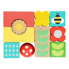 Petit Collage Wooden Blocks Garden