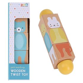 Petit Collage Wooden Twist Toy Match, Petit Collage