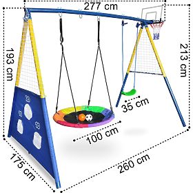 Playground AMICO 2 Swings Game Basket