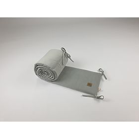 Protective Crib Bumper - Light Gray