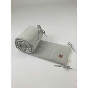 Protective Crib Bumper - Light Gray