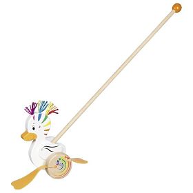 Rainbow Duck Lou on a Push Stick