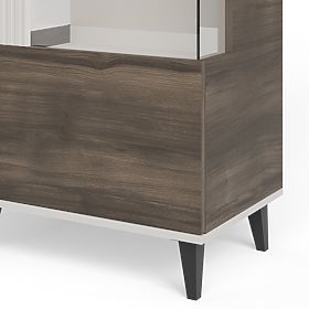 RANDOM 2-in-1 Display Cabinet Cashmere/Walnut/Black