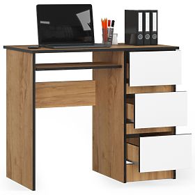 RIGHT-HANDED DESK A-6 CLP OAK CRAFT / WHITE