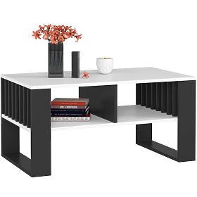ROCKFORD COFFEE TABLE WHITE / BLACK