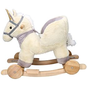 Rocking Unicorn with Seat and Wheels