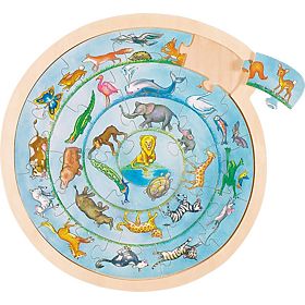 Round Animal Puzzle