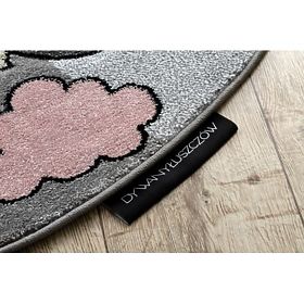 Round Rug PETIT UNICORN, Grey