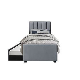 RUSSO 90 cm Bed Grey (4p=1pc), Halmar