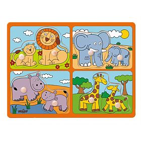 Safari Puzzle - Animals with Offspring