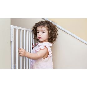 Safety Gate 74-105 cm for Stairs and Doors Steel Extension Panels White ECOTOYS