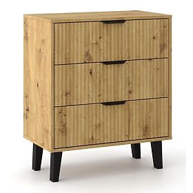 Scandi 3S SLIM ARTISAN OAK Chest of Drawers