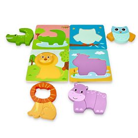 Set of Four Animal Puzzles