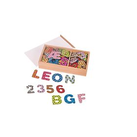 Set of magnetic numbers and letters