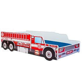 Single Bed Fire Truck 160x80 with Mattress