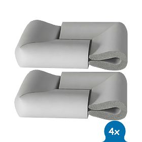 SIPO Foam corner protectors for glass surfaces, gray - 4 pcs