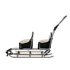 Sled for twins Duo Sport - black seat color