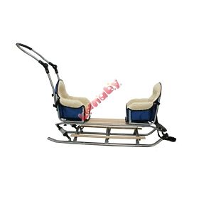 Sled for twins Duo Sport - gray seat color