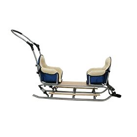 Sled for twins Duo Sport - red seat color