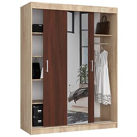 SLIDING WARDROBE 150cm CLP SONOMA / WENGE