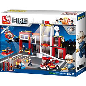 Sluban Firefighters Building Set M38-B0631 - Headquarters