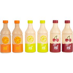 small foot Crate with 6 Beverage Bottles
