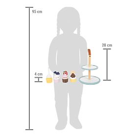 small foot Cupcake Stand, small foot