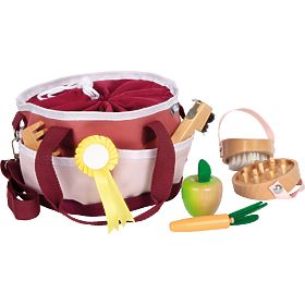 small foot Horse Care Set with Red Bag, small foot