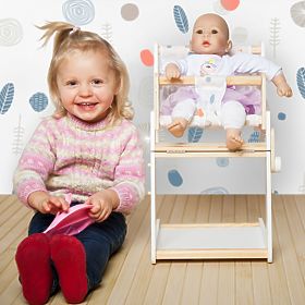 small foot Multifunctional Doll High Chair Little Button
