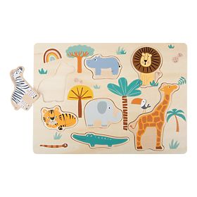 Small Foot Insert wooden puzzle Safari