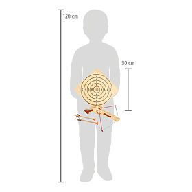 Small Foot Small crossbow with arrows and target