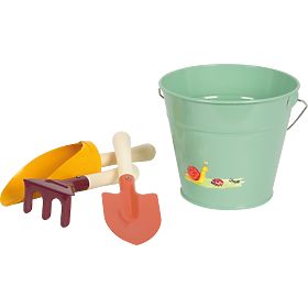 small foot Tiny Garden Garden Tool Set with Bucket