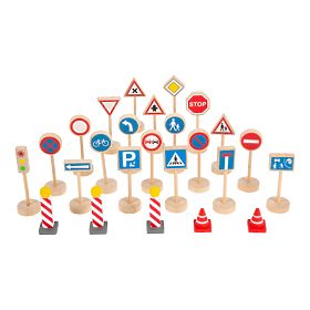 small foot Traffic Signs Set of 25 Pieces