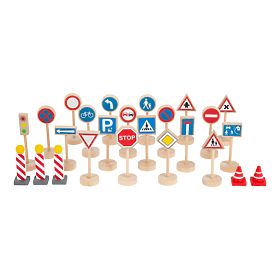 small foot Traffic Signs Set of 25 Pieces