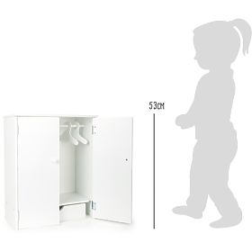 small foot Wardrobe for Dolls White