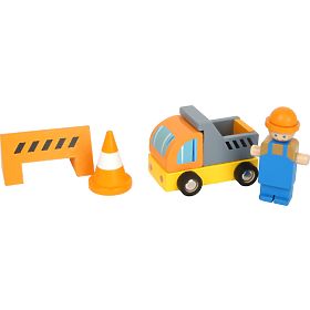 small foot Wooden Crane with Accessories, small foot