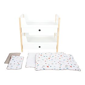 small foot Wooden Crib Little Button, small foot