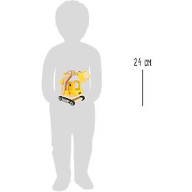 small foot Wooden Excavator with Bucket, small foot