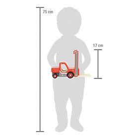 small foot Wooden Forklift with Pallet