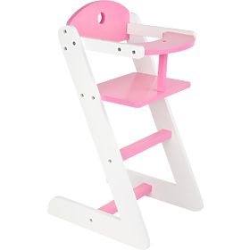 small foot Wooden High Chair for Dolls Dream