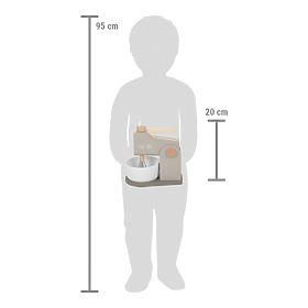 small foot Wooden Kitchen Mixer 2 in 1 Tasty Grey, small foot