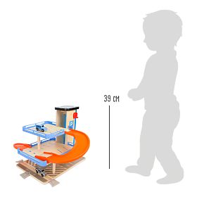 small foot Wooden Multi-Level Garage with Elevator