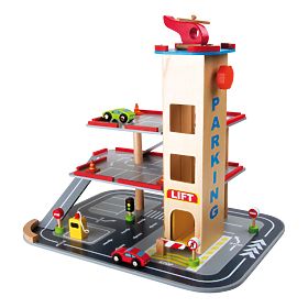 small foot Wooden Parking Garage Rapid Descent