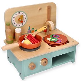 Small Wooden Kitchen with Accessories