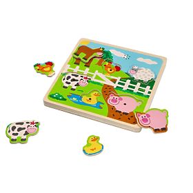 Sound Puzzle - Farm Animals, Lelin