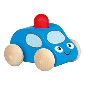 Squeaky Car with Beacon 1pc Blue