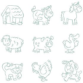 Stamps and Puzzle 2 in 1 Farm